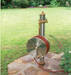 Wasserzapfsäule mit Schlauchtrommel, Befestigungsring, 2 Absperrventile zum Kalt- und Warmduschen
							